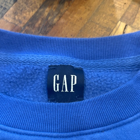 GAP Vibrant Blue Casual Sweatshirt - Picture 2 of 4